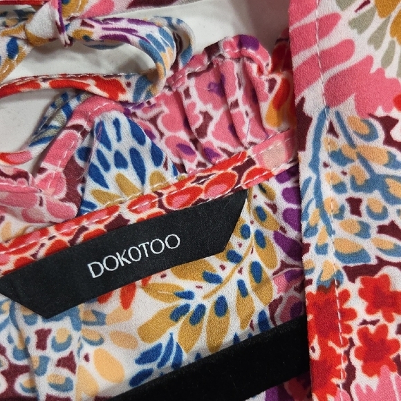 Chic Floral Mini Dress with Ruffles Sz XL Gentle Used Excellent Conditions - Picture 8 of 11